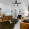open living concept showing living room and kitchen combined with ample space for seating and modern living room decor